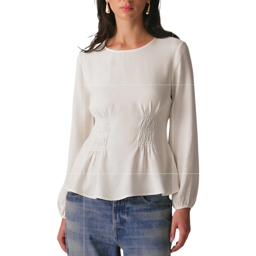 J. Crew White Blouse